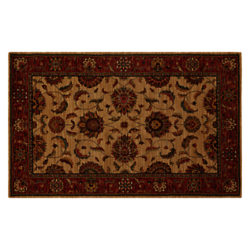 Living Treasures Rug, Ivory/Rust